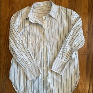 Madewell Blue Striped Shirt